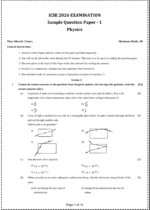 ICSE Class 10 2026 Sample Question Papers ( Physics ) - Image 2