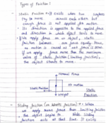 Class 8 Physics: Friction (11 Pages Including Cover Page) | HANDWRITTEN NOTES (NCERT+ OLYMPIAD LEVEL) - Image 3