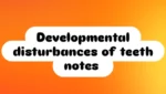 DD of teeth 🦷 - 3rd year oral pathology notes