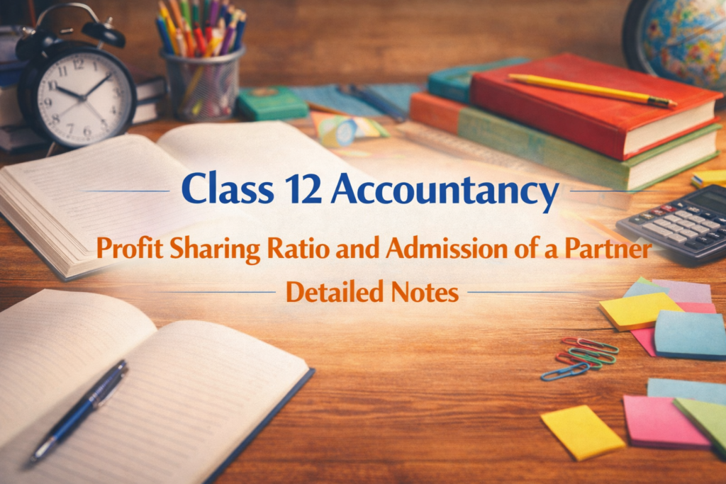 Class 12th accountancy change in profit sharing ratio and admission of ...