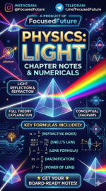 Class 10 Physics: Light - Reflection and Refraction | Handwritten Notes for 2026-27 Session
