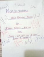 Nomenclature of alkane alkene and alkyne