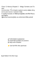 12Th class history chapter 2kings, farmers and to was - Image 2