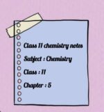 Chemistry important short notes class 11
