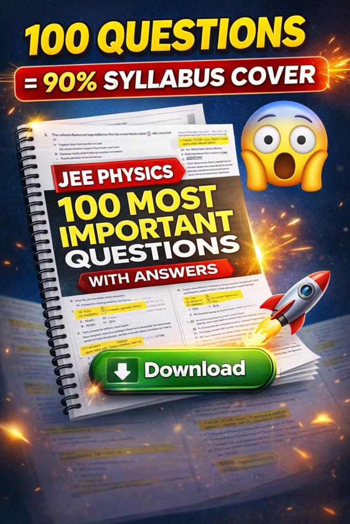 JEE Physics 100 Most Important Questions with Answers (2026 Final ...