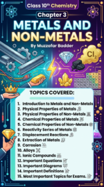 Chapter 3: Metals And Non-Metals - Class 10th Chemistry - By Muzzafar Badder