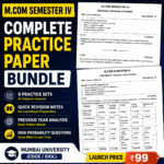 M.COM Semester IV Complete Practice Paper Bundle | Revision Notes | Mumbai University CDOE / IDOL