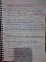 Chemistry class 11th Atomic structure notes