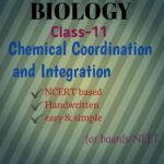 Class-11; Biology;Chemical Coordination and Integration