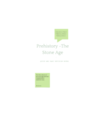 Prehistory revision notes