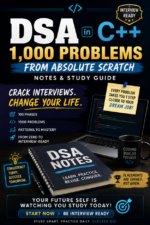 DSA in C++ — 1,000 Problems From Absolute Scratch | Complete Study Roadmap