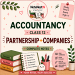 Class XII accountancy notes- Partnership+Companies