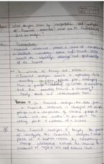 MDU BCom 3rd Year AFM Unit 2 | Financial Analysis | Handwritten Notes - Image 3