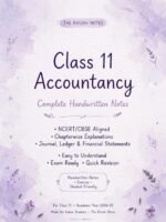 Class 11 Accountancy Handwritten Notes