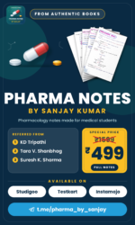 Pharma Notes by Sanjay | Complete Handwritten Pharmacology Notes PDF for Medical & NursingStudents